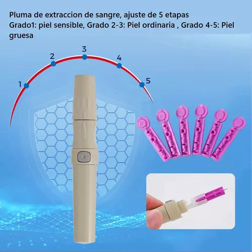 Glucómetro Digital Medidor de Glucosa